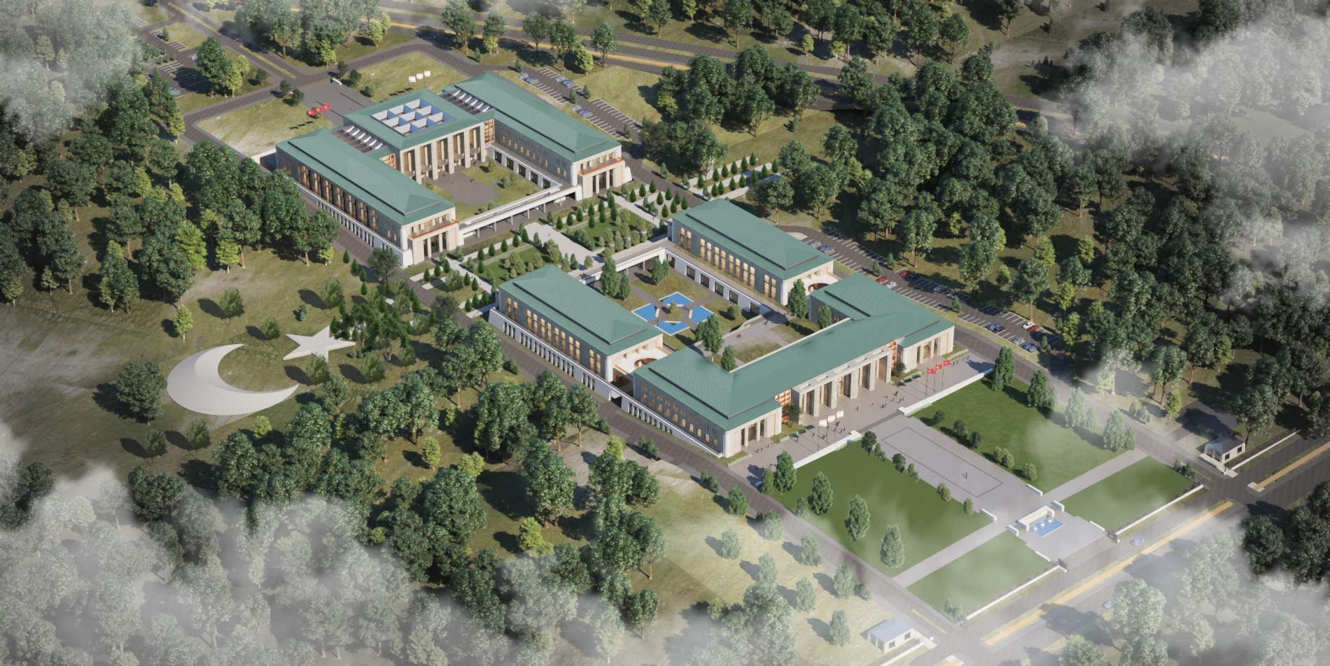 K.K.T.C CUMHURBAŞKANLIĞI,CUMHURİYET MECLİSİ VE MİLLET BAHÇESİ		